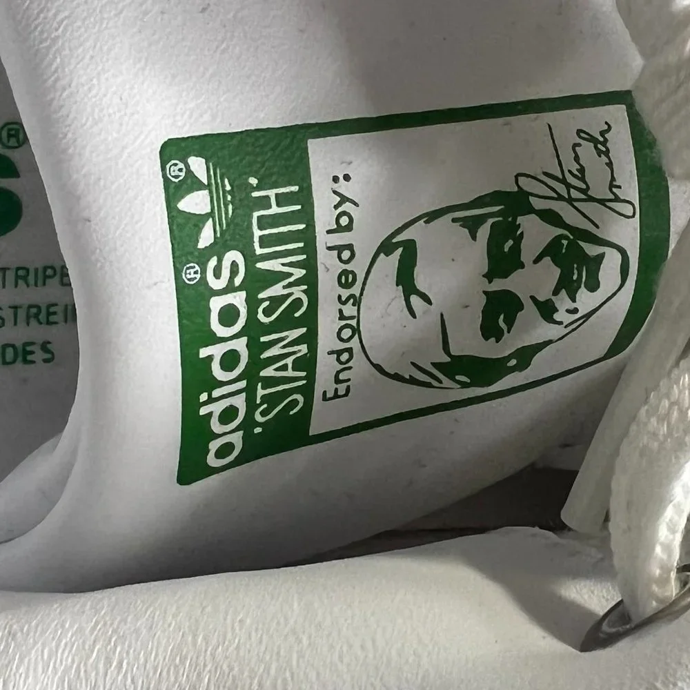 Adidas Stan Smith Green & White Embossed Polka Dot Sneakers - Picture 8 of 13